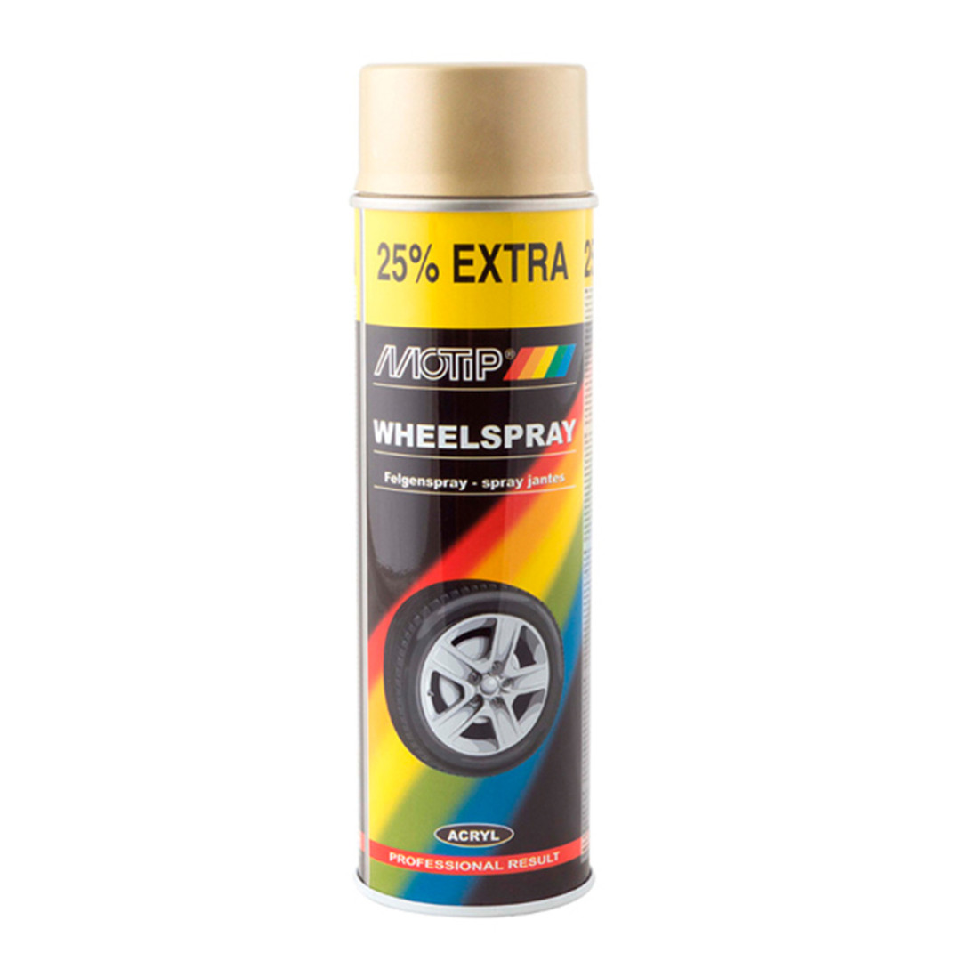 Фарба акрилова для дисків Motip Wheel Spray золота в аерозолі 500мл